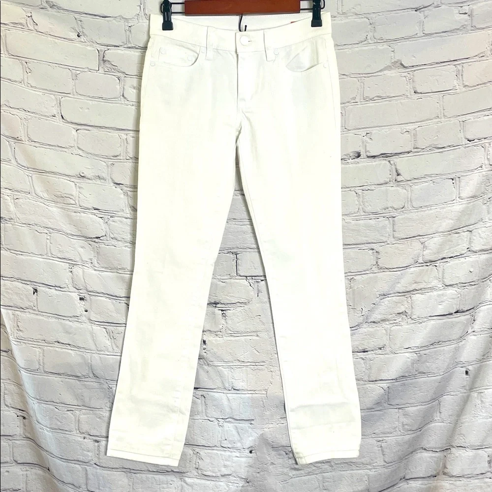 Tory Burch White Super Skinny Jeans Size 26 Excellent Condition